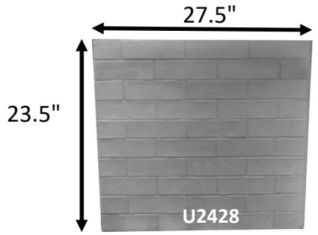 28"W 24"H REPL REFRACTORY PANELS *GROUND*